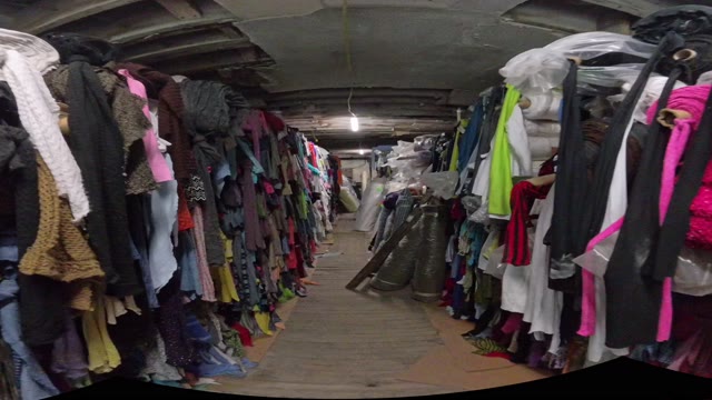 360 degree view: Sweater knits, military goods & mesh